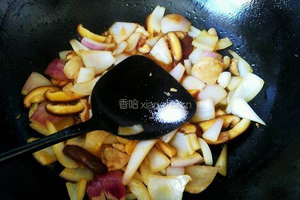 洋葱香菇炒肉的做法图解7
