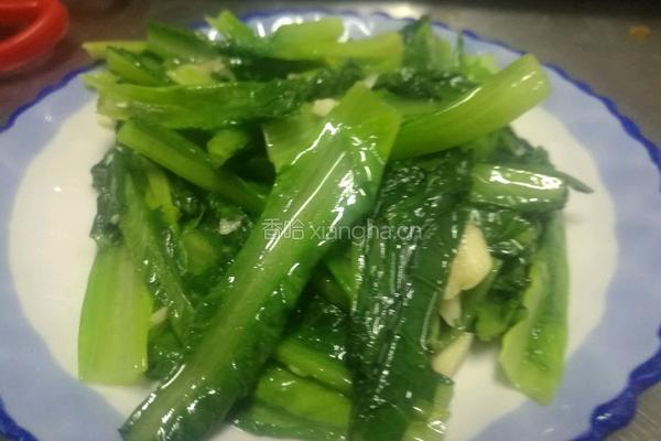 清炒油麦菜的做法图解5