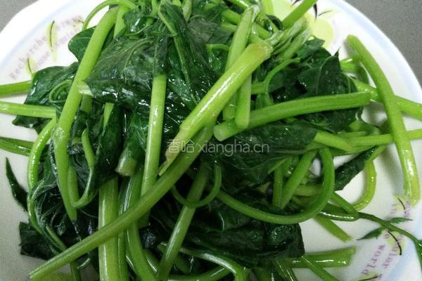 蒜蓉地瓜叶的做法图解5