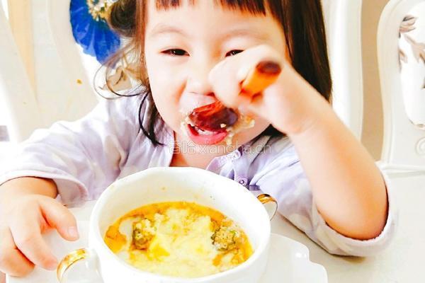 宝宝辅食秋葵鸡蛋羹的做法图解8