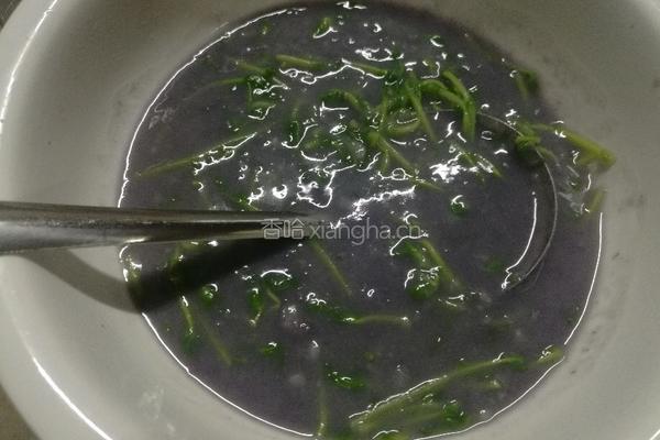 芋头豆苗浓汤