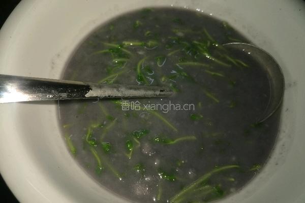芋头豆苗浓汤的做法图解7
