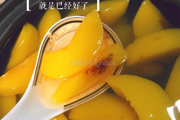 黄桃罐头的做法图解4