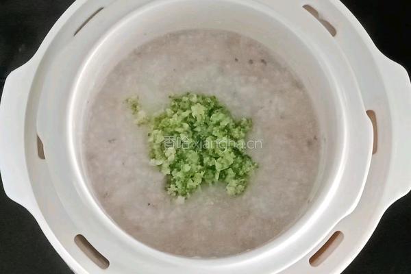 西蓝花鸡肝粥 (宝宝辅食）的做法图解11