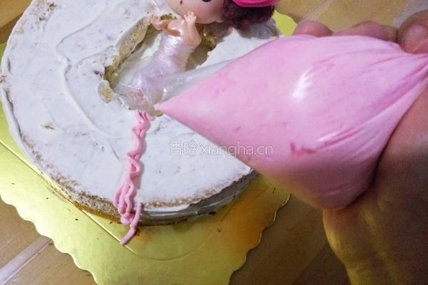 8寸娃娃蛋糕的做法图解14