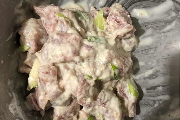 青椒肉段的做法图解3