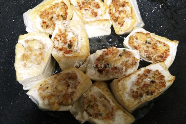 煎酿豆腐的做法图解10