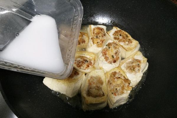 煎酿豆腐的做法图解14