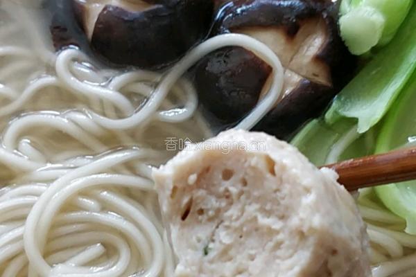 菌汤鸡丸面的做法图解13