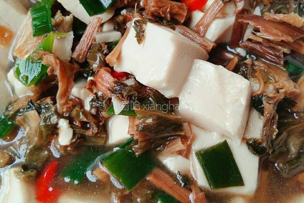 干白菜腌菜煮豆腐的做法图解11