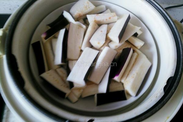 蒜蓉蒸茄子的做法图解4