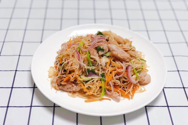 鸡肉炒粉丝的做法图解7