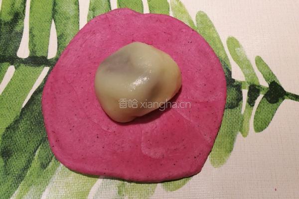 豆沙麻薯火龙果面包的做法图解13