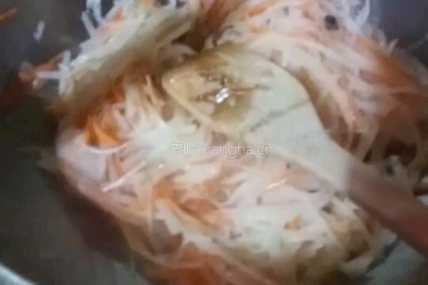 醋溜土豆萝卜丝的做法图解4