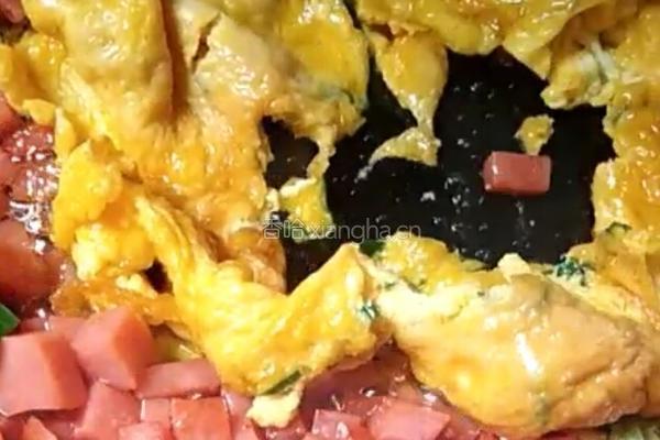 鸡蛋炒火腿的做法图解8