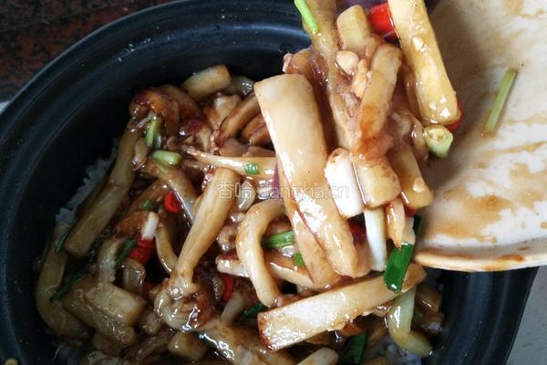红烧茄子煲仔饭的做法图解14