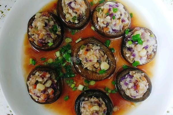 香菇酿圆子的做法图解5
