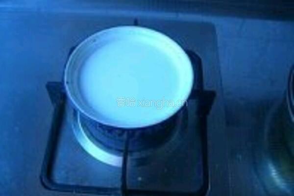 红豆姜撞奶的做法图解4