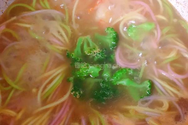 五彩虾仁面的做法图解10