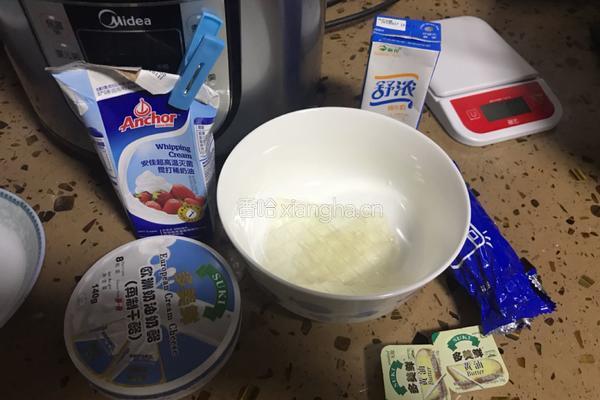 蓝莓芝士蛋糕（免烤）的做法图解1