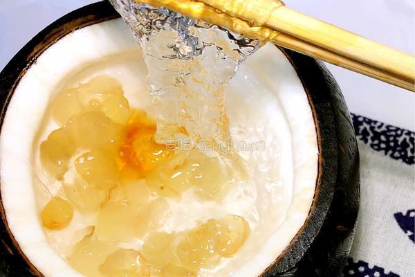 桃胶椰皇冻的做法图解4