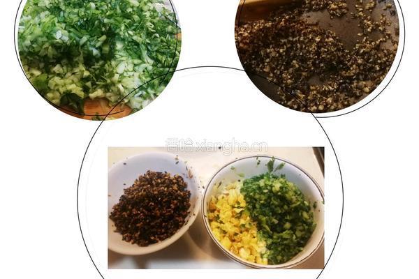 油菜香菇素煎包的做法图解3