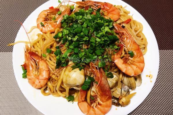 海鲜焖面的做法图解12