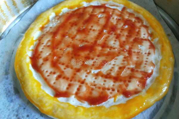 新文美食 皇后锅板 披萨饼的做法图解11