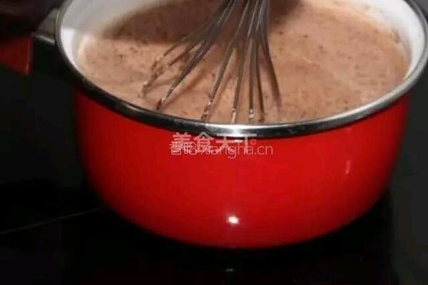巧克力布丁的做法图解3
