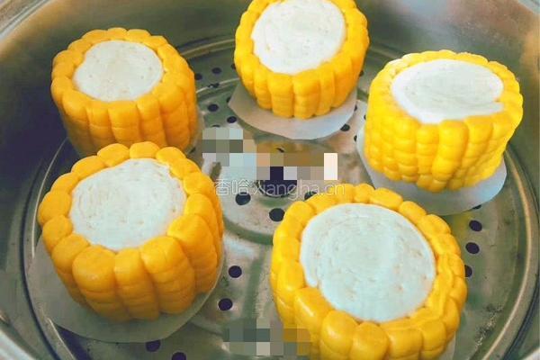 真假玉米馒头的做法图解15