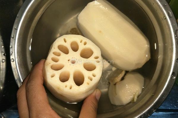 糯米莲藕的做法图解3
