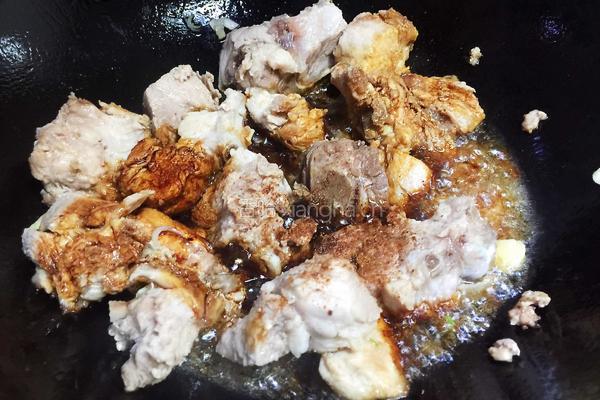 排骨烧豆角的做法图解4