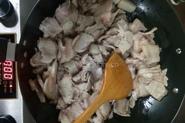 青蒜回锅肉的做法图解4