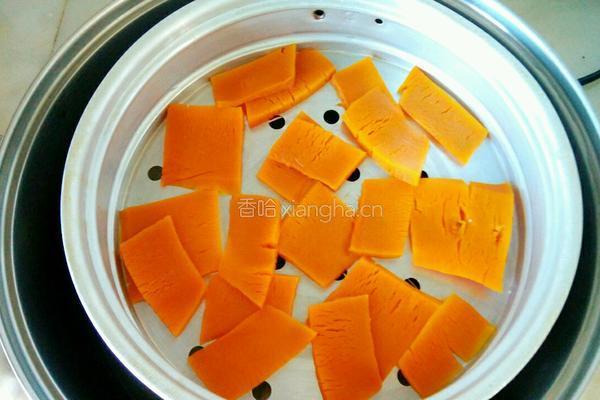 南瓜花卷的做法图解2
