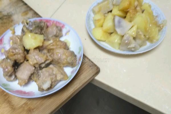 土豆蒸芋艿排骨的做法图解10