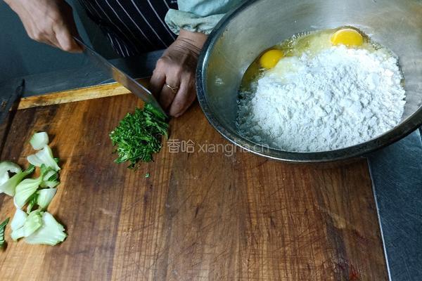 蔬菜煎饼的做法图解2
