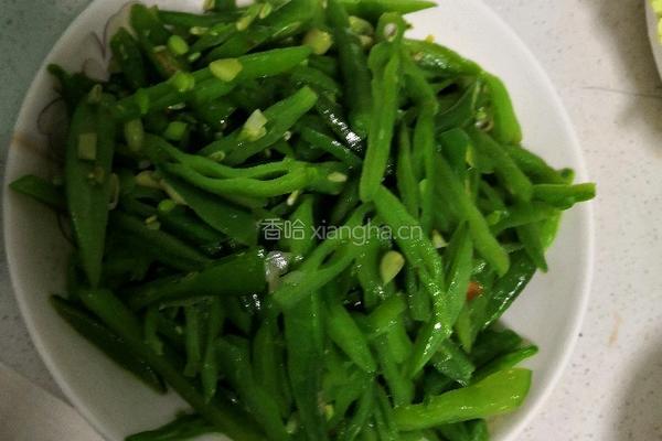 清炒扁豆的做法图解4