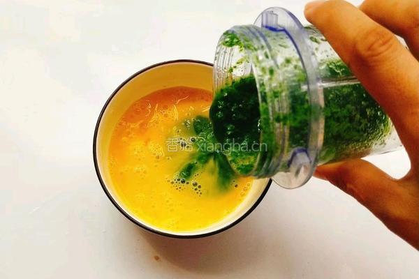 菠菜豆腐鸡蛋羹的做法图解3