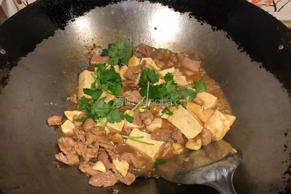 豆腐炒肉丝的做法图解8
