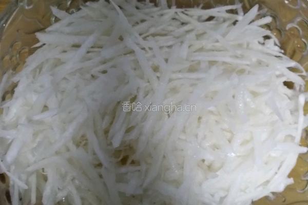 炸萝卜丸子的做法图解2