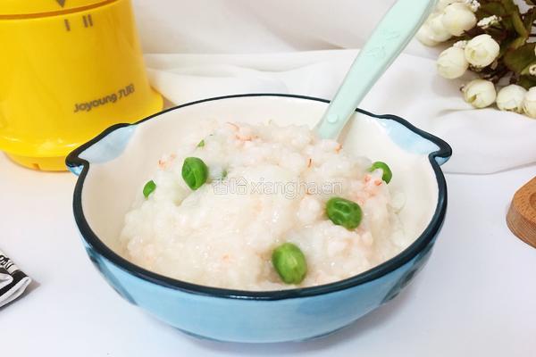 鲜虾豌豆粥的做法图解7
