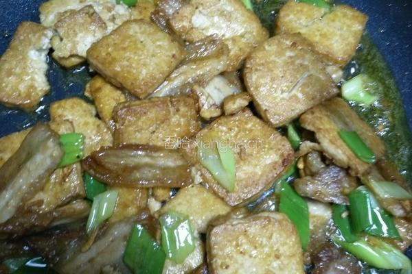 煎豆腐五花肉的做法图解5