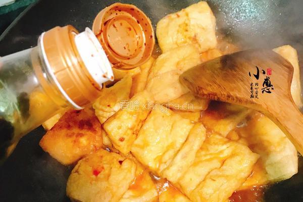 甜辣黄金豆腐的做法图解5