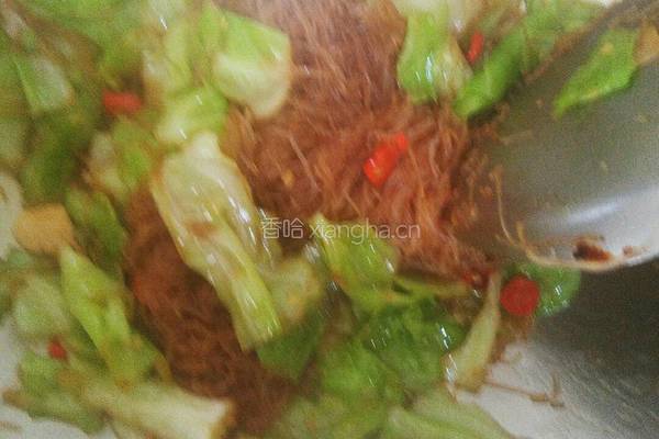 包菜炒粉丝的做法图解11