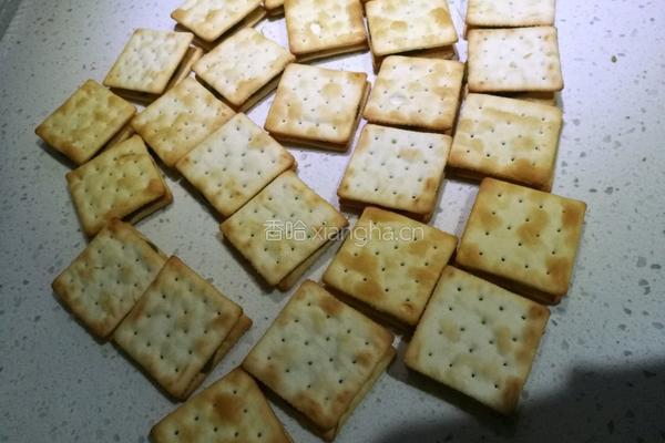 抹茶蜜豆牛扎饼干的做法图解8