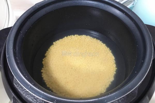 抹茶绿豆糕的做法图解2