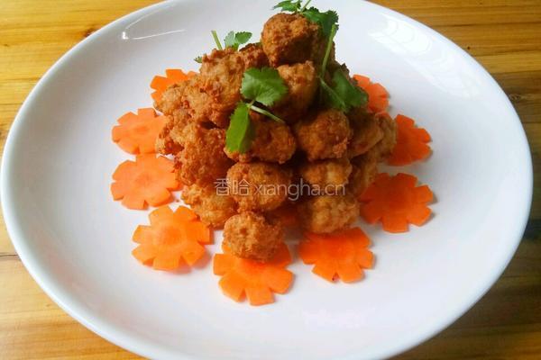 干炸豆腐肉丸子的做法图解5