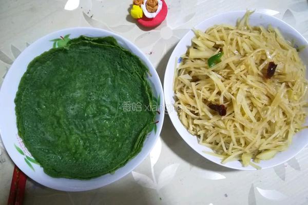 菠菜小煎饼