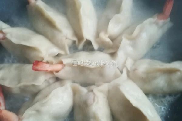 虾仁蛋花饺的做法图解4