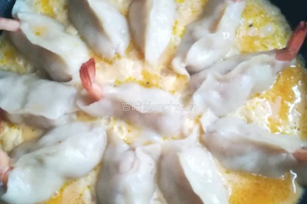 虾仁蛋花饺的做法图解5